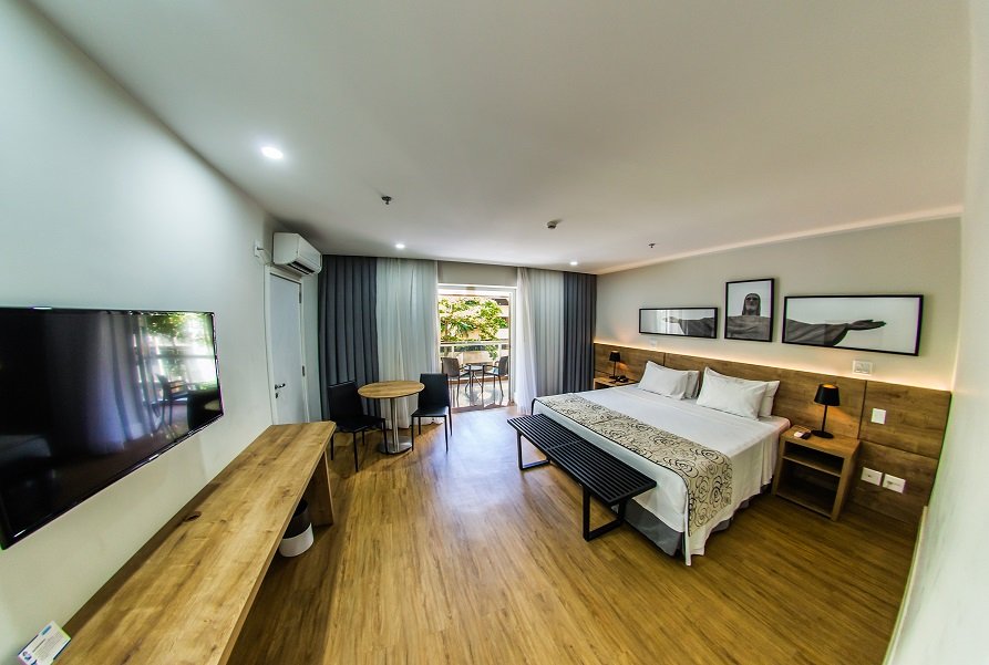 Quarto do B&B HOTEL Posto 5 Divulgação