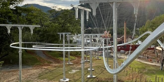 Divulgação Tirolesa de 168 metros de extensão será em Pomerode (SC)
